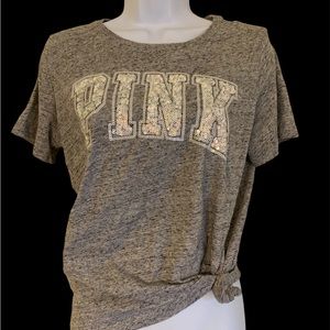 PINK bling tee- old collection NLA -EUC